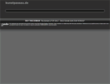 Tablet Screenshot of kunstpassau.de